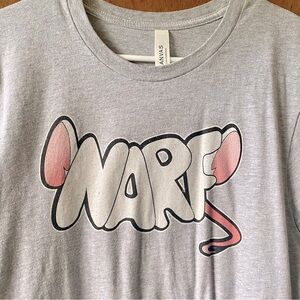 Pinky & the Brain graphic T-shirt heather gray unisex